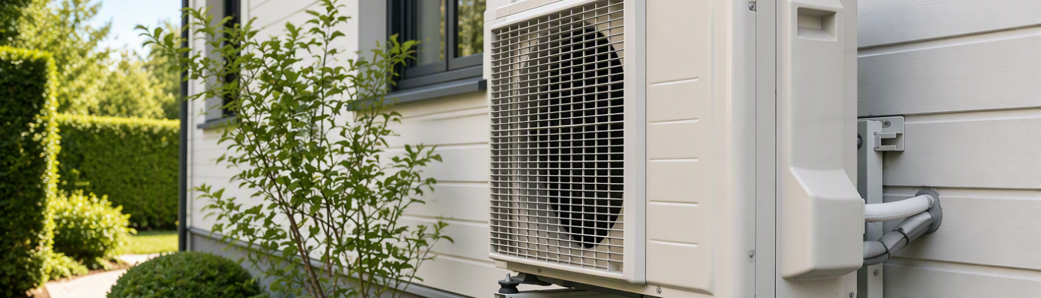 Residential heat pump installed on a home in Quebec illustrating common myths and facts about heat pumps